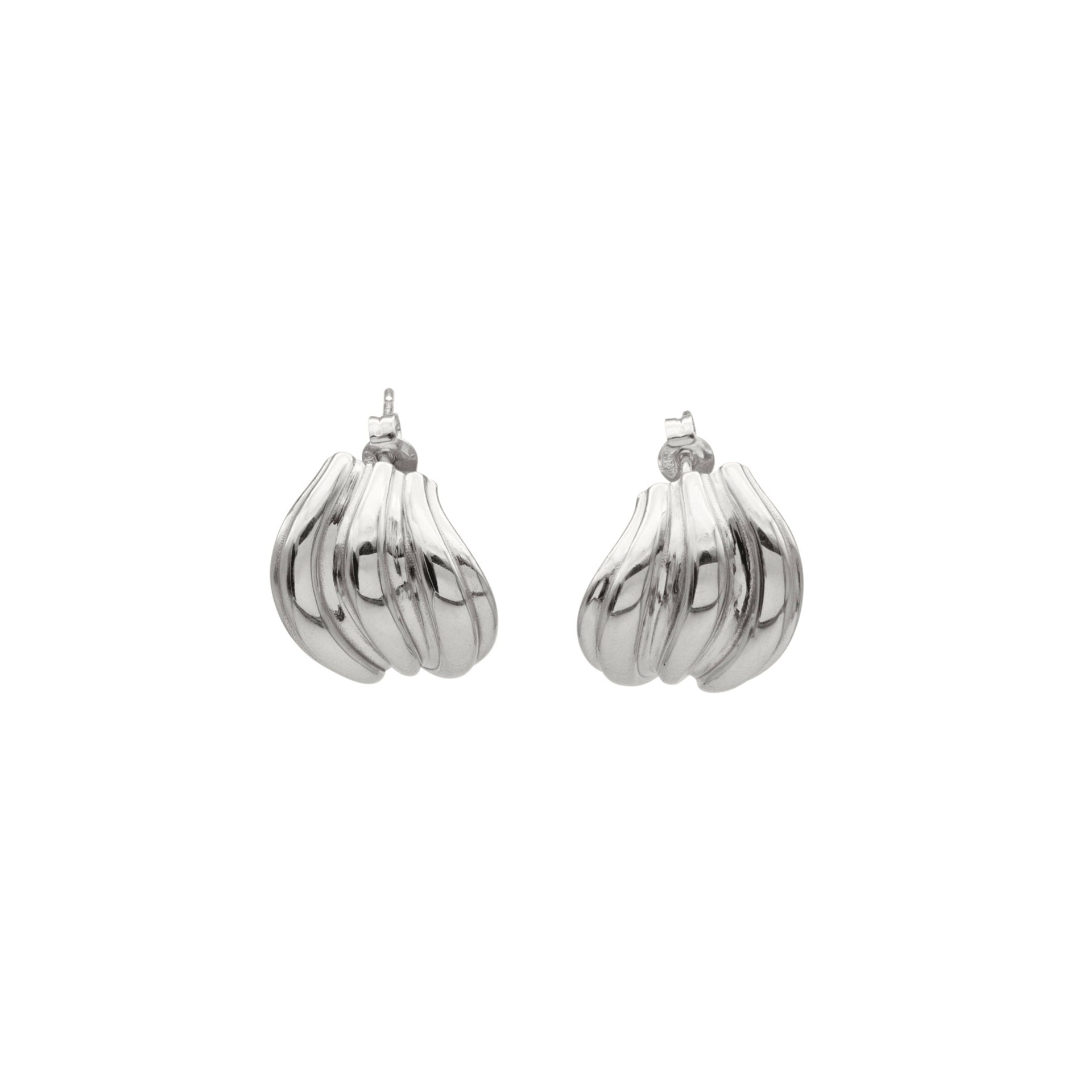 Veil Earrings in Silver