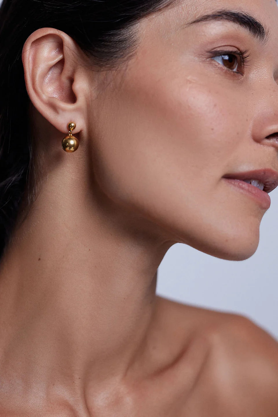 Drop of Gold Earring