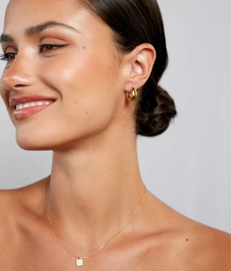 Golden Curve Hoops Petit