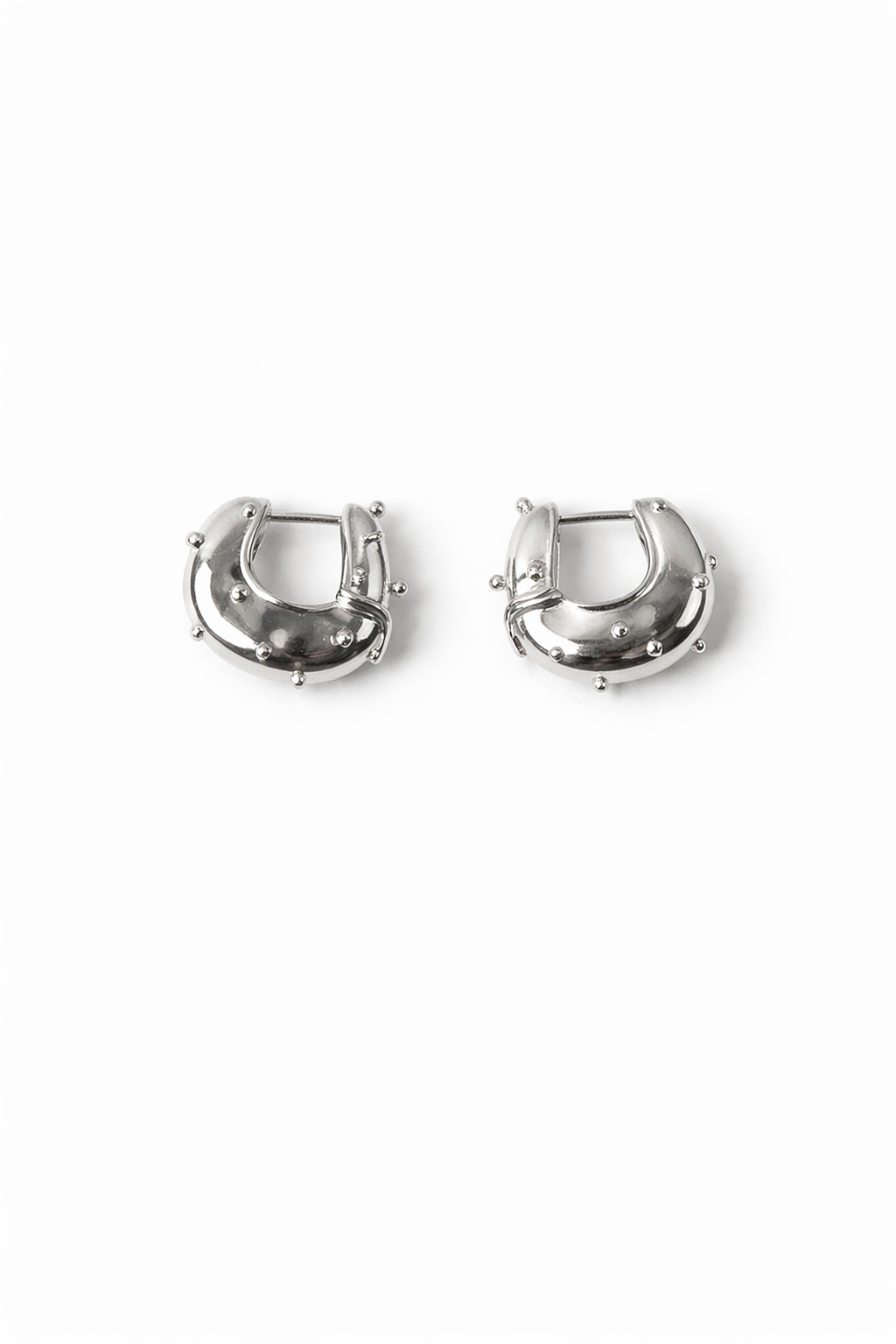 Iris Hoop Earrings Sterling Silver