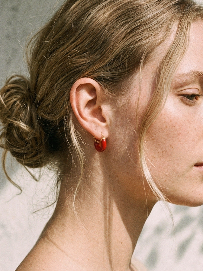 Petit Swell Hoop - Vermelho Brilhante
