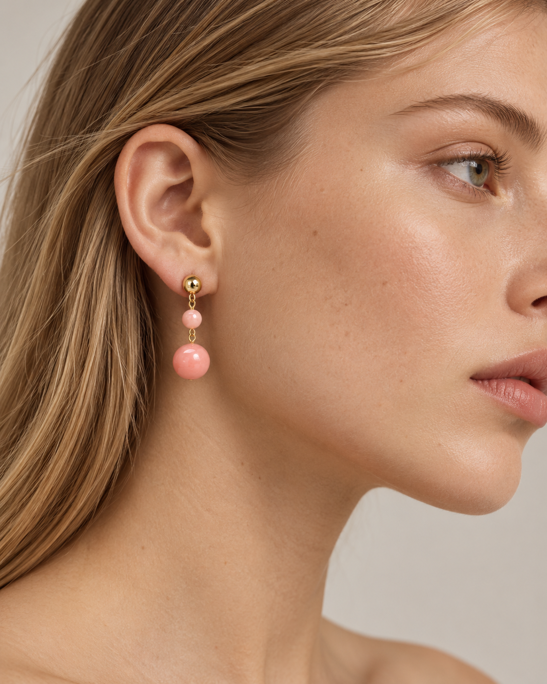 Flamingo Drops Earring