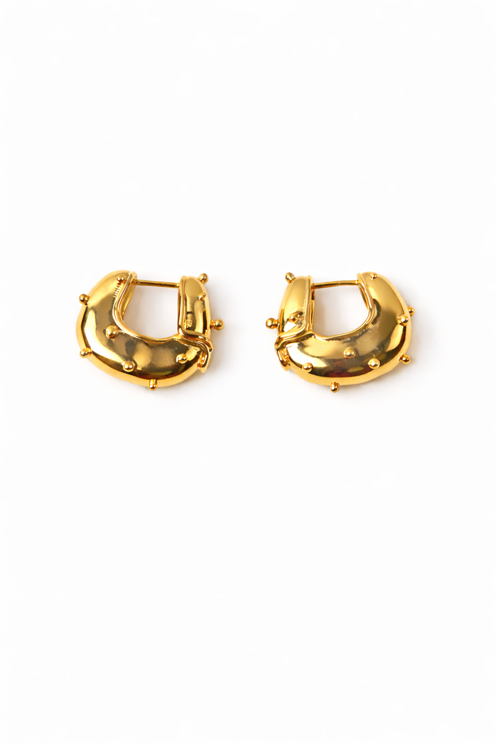 Iris Hoop Earrings Gold Vermeil